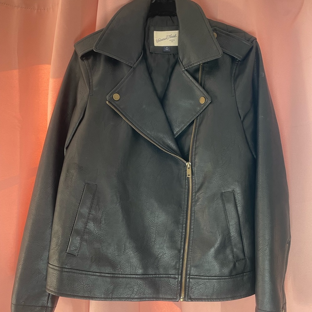 Black Faux leather jacket